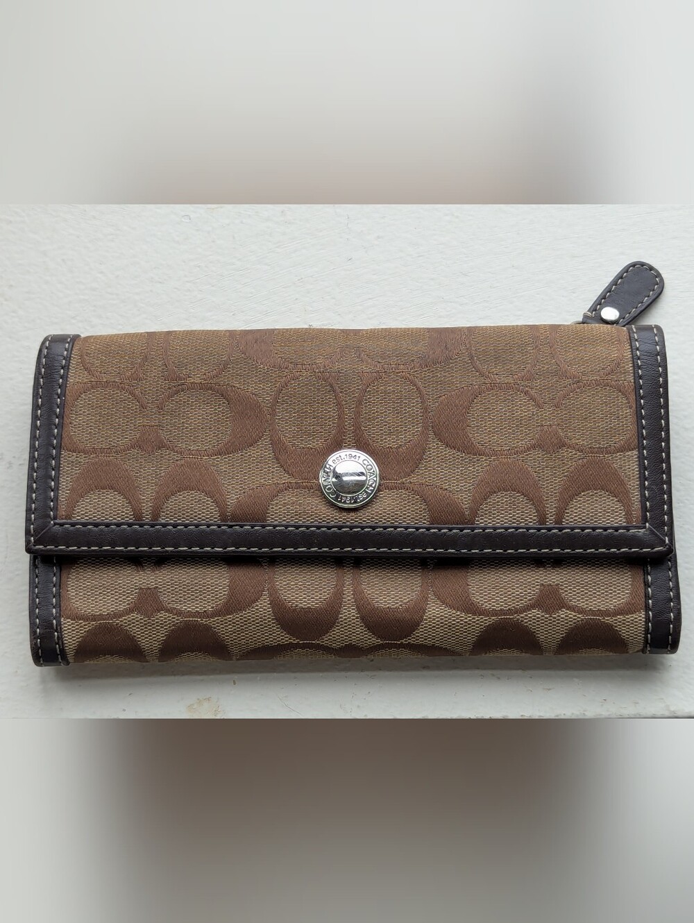 Coach Brown Signature Wallet